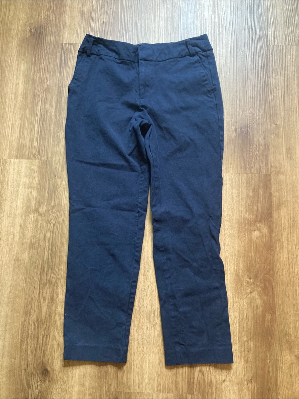 Time & Tru Navy Blue Cropped/Capri Pants 4